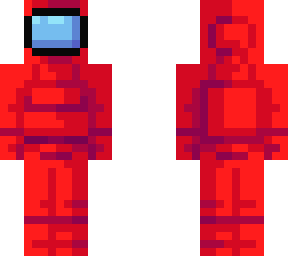 Red Crewmate (Among Us) | Minecraft Skin